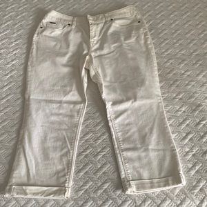 The Limited White Capris